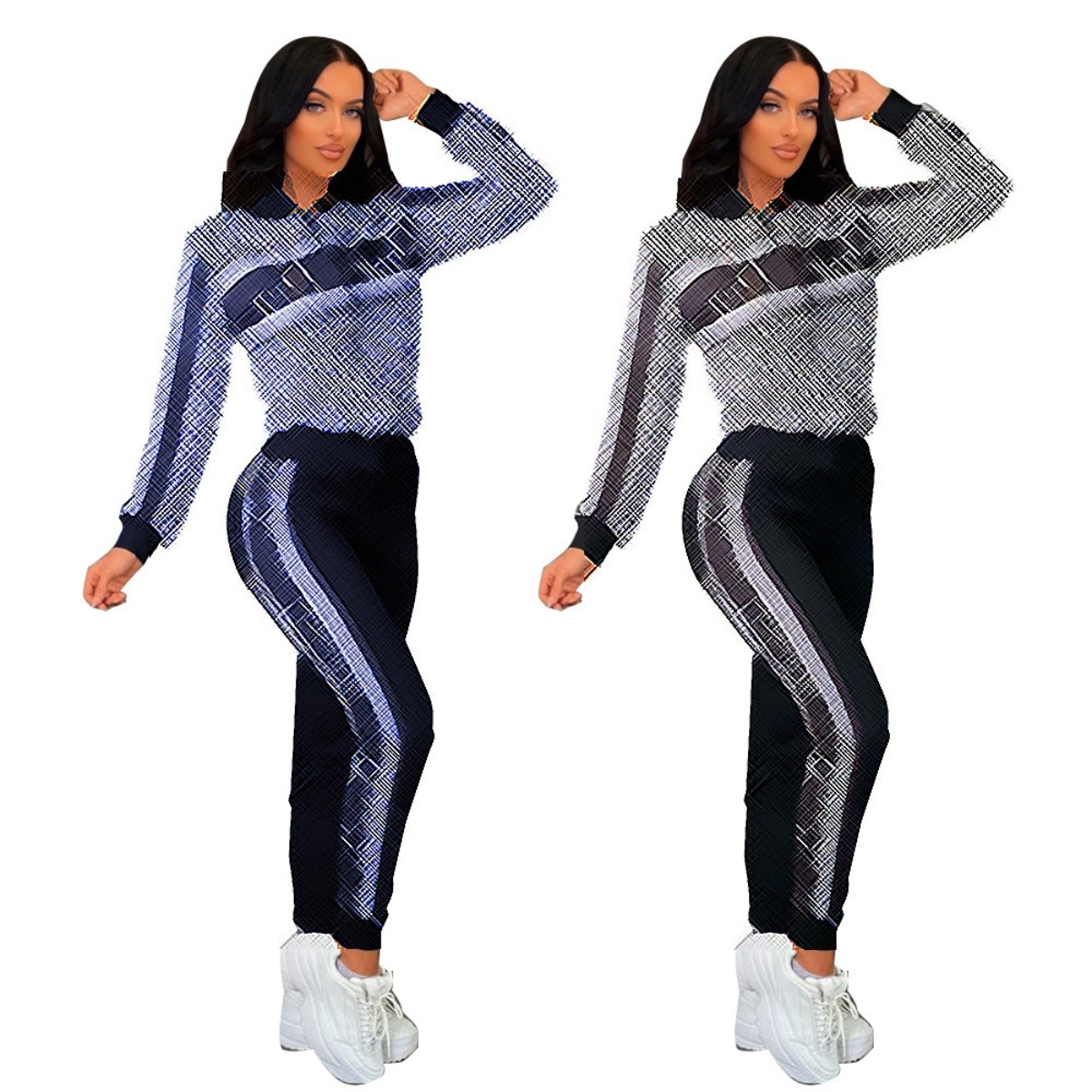 2026 Pantalon deux pièces Survêtement de sport pour femmes Ensembles veste zippée et pantalons de survêtement Livraison gratuite