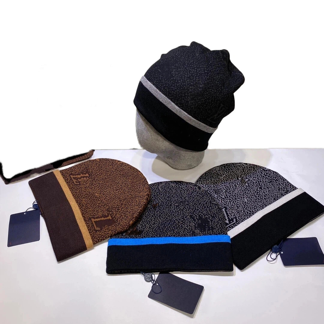 Designer high-end outdoor classic popular embroidered solid color knitted cold hat luxury pattern custom wholesale