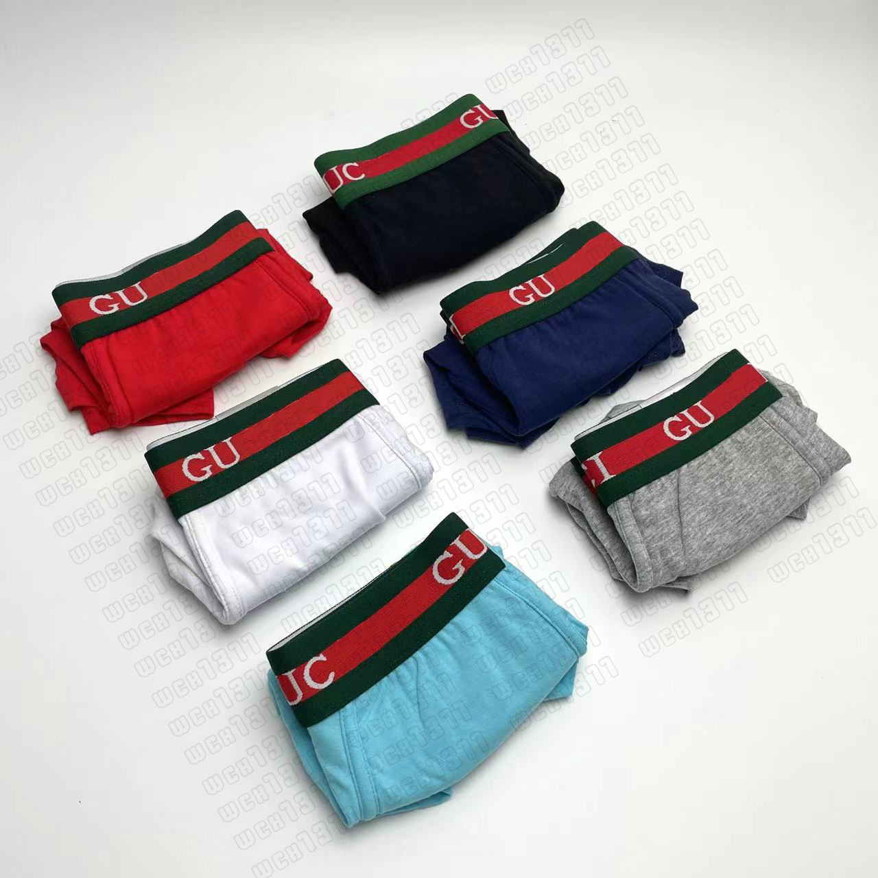 Fashion New mens cotton underwear boxers of men lightweight flat-leg briefs mens boxers briefs breathable solid color cotton four-corner shorts $5