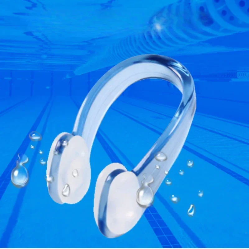 Silicone Particle Swimming nose clip anti choking professional training adult and children swimming earplug nose clip set 260430