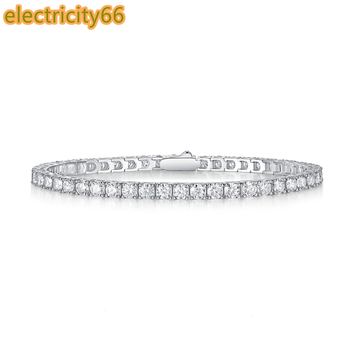 Wholesale Tennis Bracelet Moissanite 925 Sterling Silver VVS D GRA Certified 165mm Moissanite Jewelry Diamond Bangle Bracelet