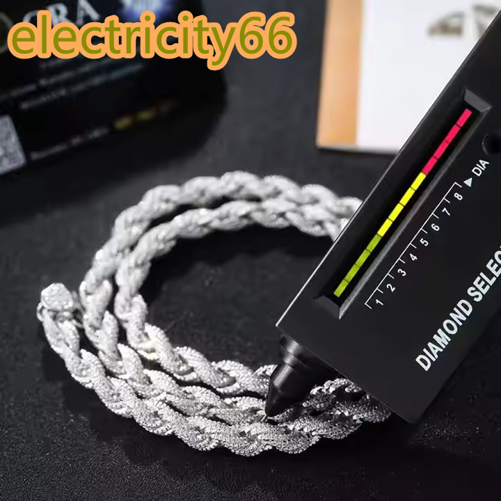 Wholesale VVS D Color Moissanite Bracelet and Necklace with S925 Silver Chain Mens Cuban Link Iced Out Tennis Rope Jewelry