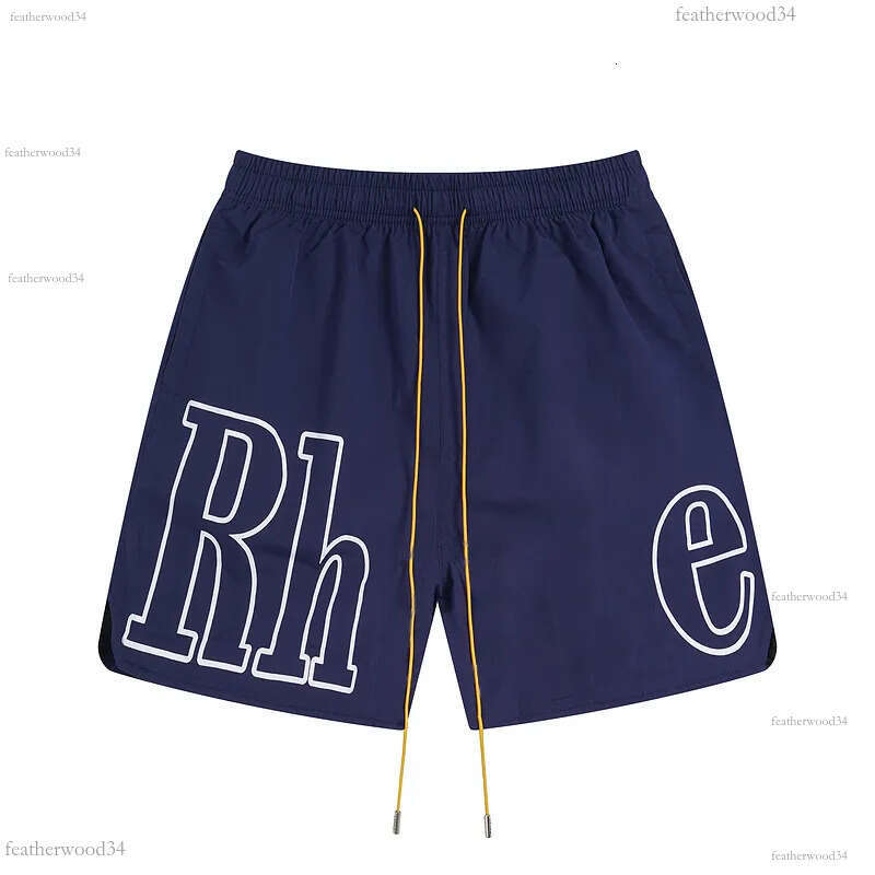 RH Shorts Designer Mens Shorts Pants High Quality Loose Fitting Elastic Waist Letter Printed Hip Hop Swimming rhud Shorts Casual Sports Shorts a52