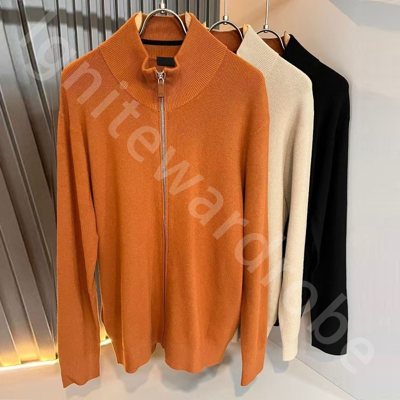 Autumn and Winter Luxury Designer Mens Sweaters Coat Old Money Wool Cardigan Stand Collar Sweater ZG1289
