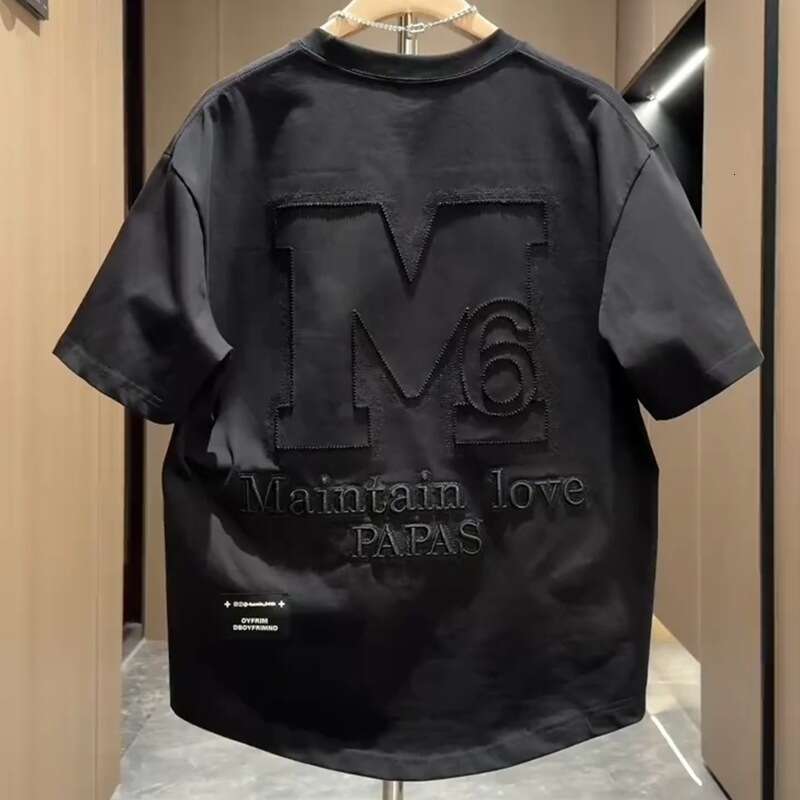 Designer 2026 New Men's Stylish Casual T-shirt With Heavy Embroidery Lettering, Trendy Luxury And Fashionable Short-sleeve Top Free Shipping