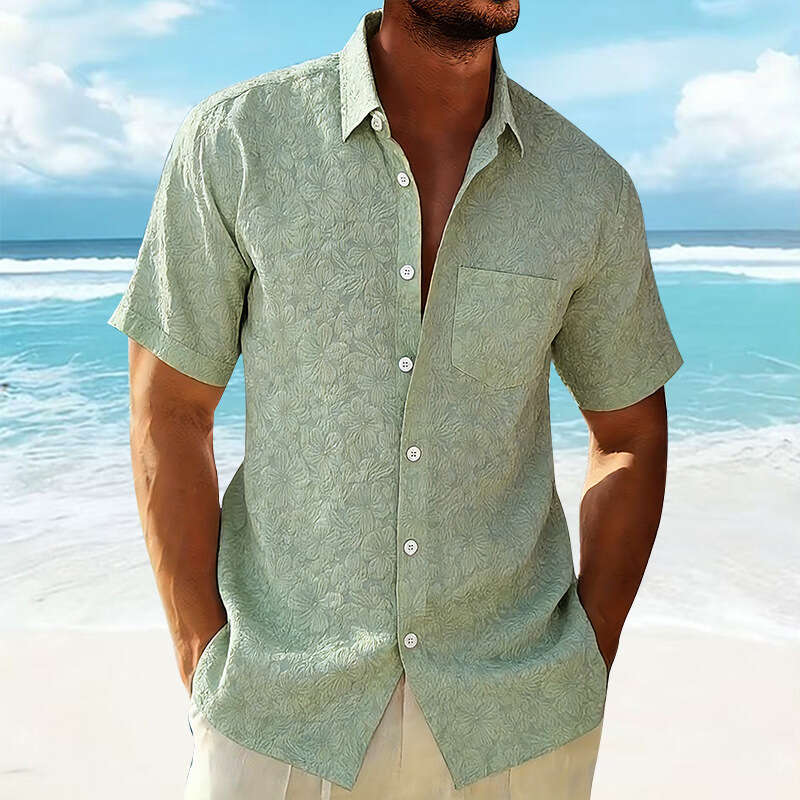 Designer 2026 2026 New Model Men's Short-sleeve Youth Loose-fit Fashionable Collared Shirt, Luxury Dropshipping Available Free Shipping