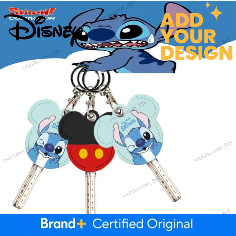 Designer Disney Disney Stitch Anime Pvc Key Set Cute Mickey Minnie Key Set Cartoon Soft Keychain Decoration Pendant Kids Toy Birthday Gifts Luxury