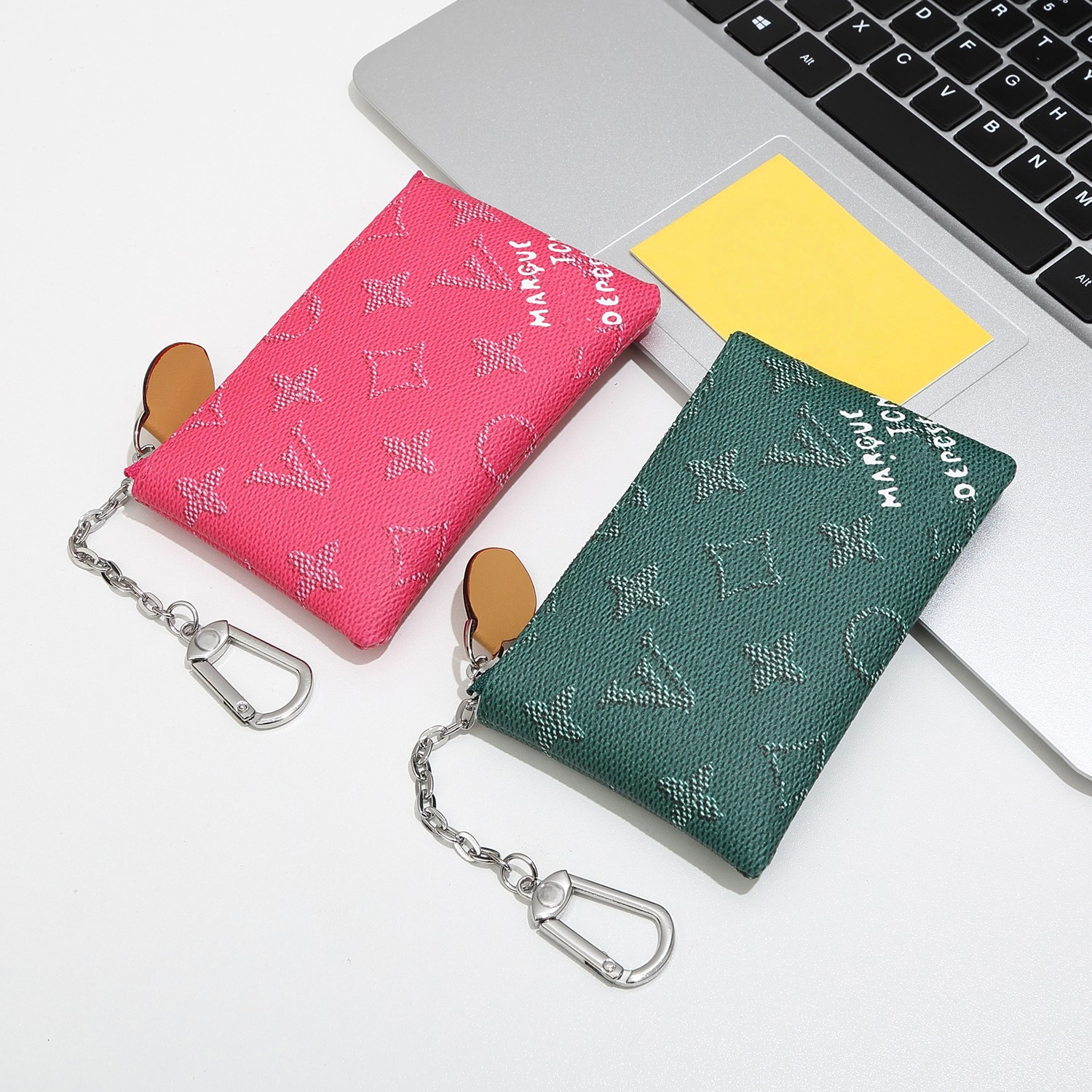 key coin purse Wallets for men women designer classic luxury purses credit card clip Can hold passports tablet bag available in 4 sizes for selectio