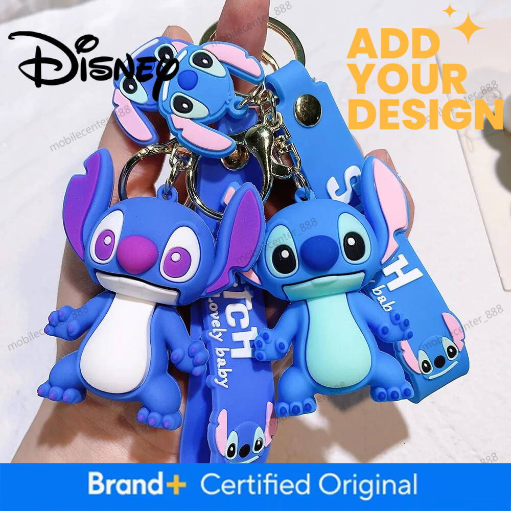 Designer Disney Disney Stitch Anime Keychain Cartoon Kawaii Stitch Cute Doll Keyring Ornament Key Chains Pendant Kids Toys 2026 Gift In Stock Luxury