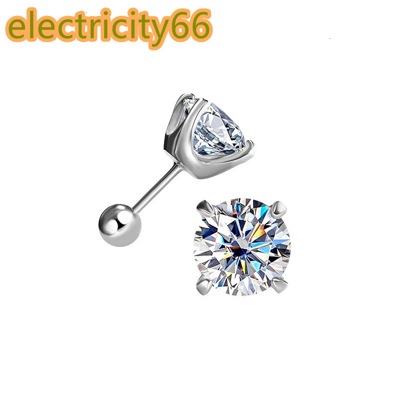 925 Sterling Silver 1ct 2ct GRA Diamond Halo Stud Earring Jewelry White Gold VVS Moissanite Flower Cluster Earring for Women Men