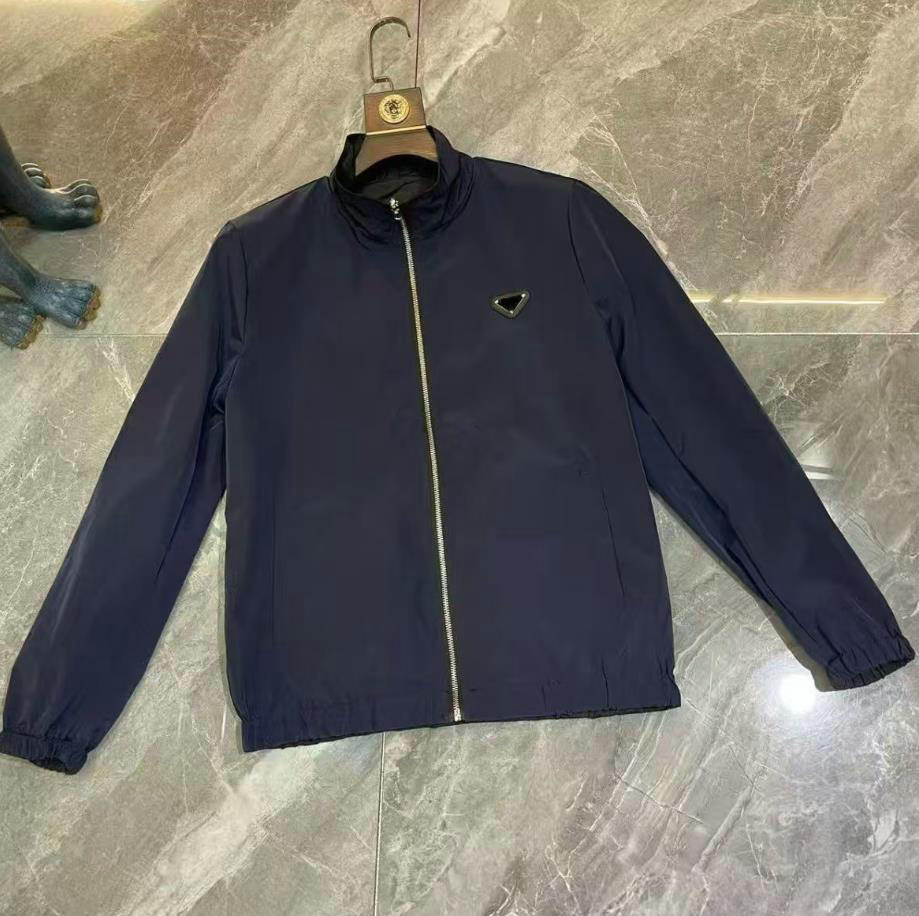 Spring Autumn Two sided Jacket Men's New Jackets Overcoat Clothing Luxury Classic High quality Men Casual Coat Top Outwear Women's Clothes