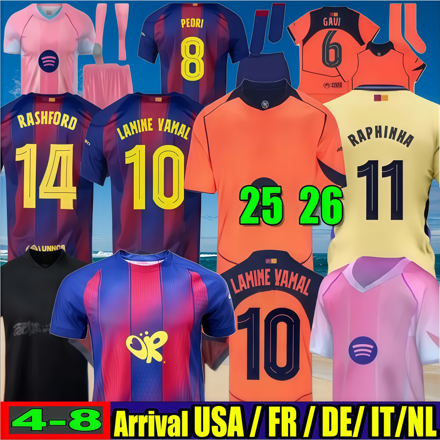 new 26 27 LAMINE YAMAL Messi Neymar JR soccer jerseys LEWANDOWSKI FERRAN camiseta de futbol RAPHINHA PEDRI GAVI football shirt mek 2025 2026 Rashfor