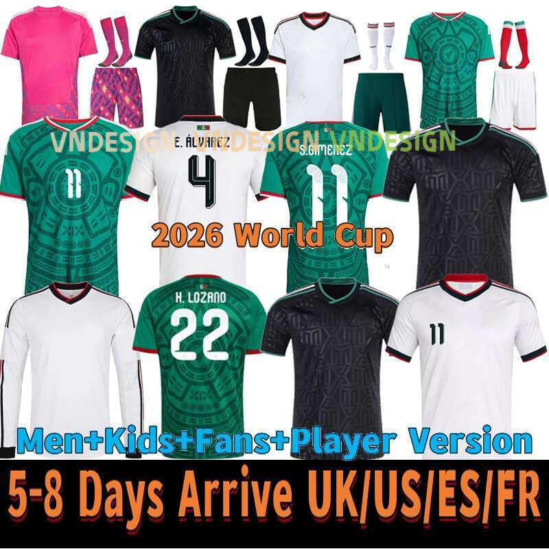 Mexico jersey Maillot de football de la Coupe du monde 2026, Rosano, ensemble pour enfants Rosano, maillot à manches longues, kit d'entraînement