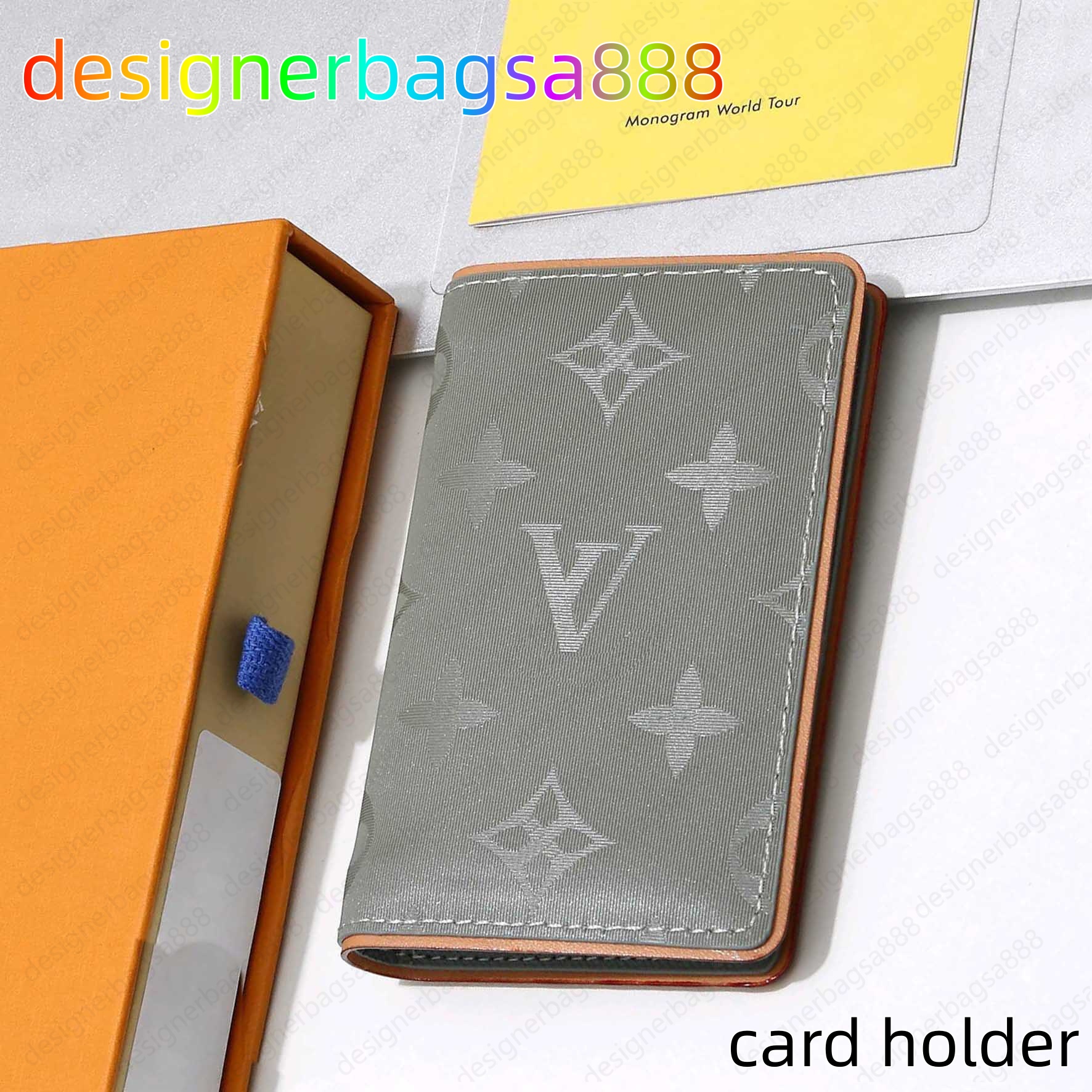 luxury man Wallets Pocket Organizer Classic Monogram purse designer card holders Can hold credit cards ride cards business cards multiple colors wom