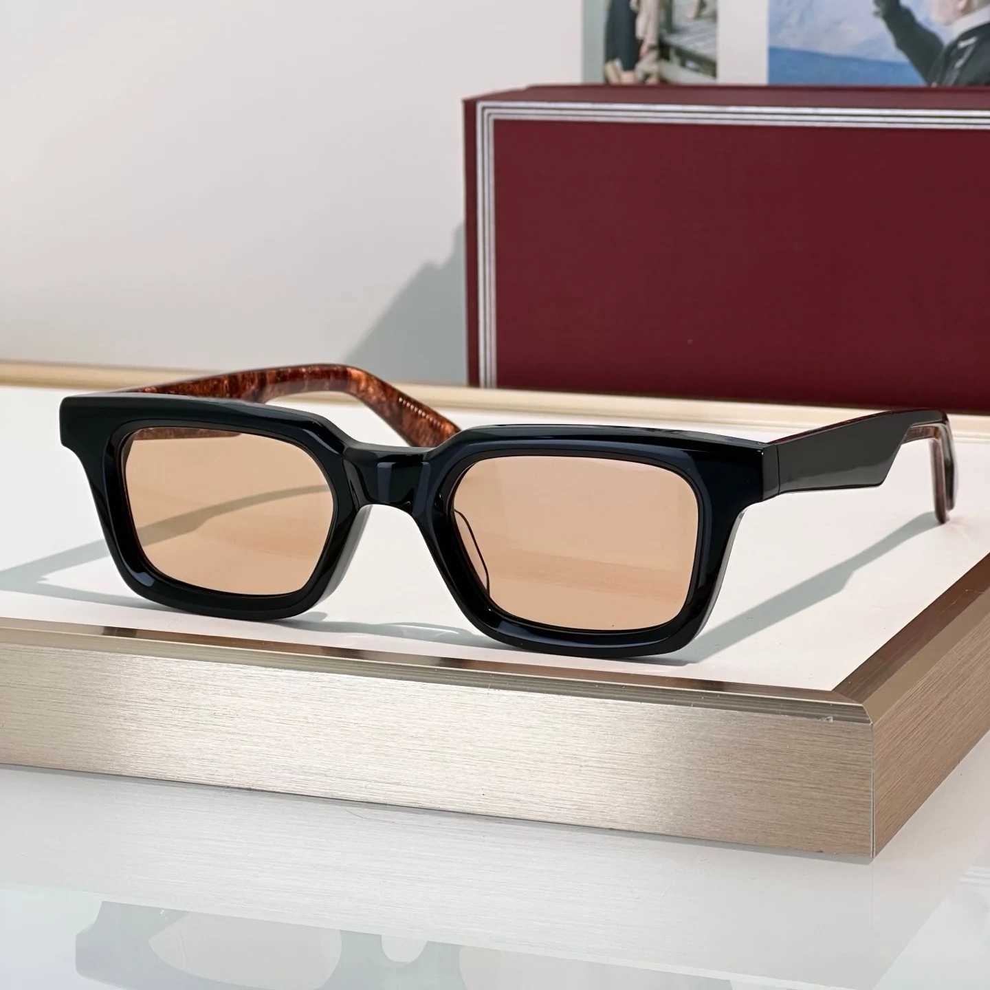 Designer sunglasses JMMs Fashion Retro Classic Men Rectangle Acetate Popular Designer Luxury Sunglasses For Womens Mens