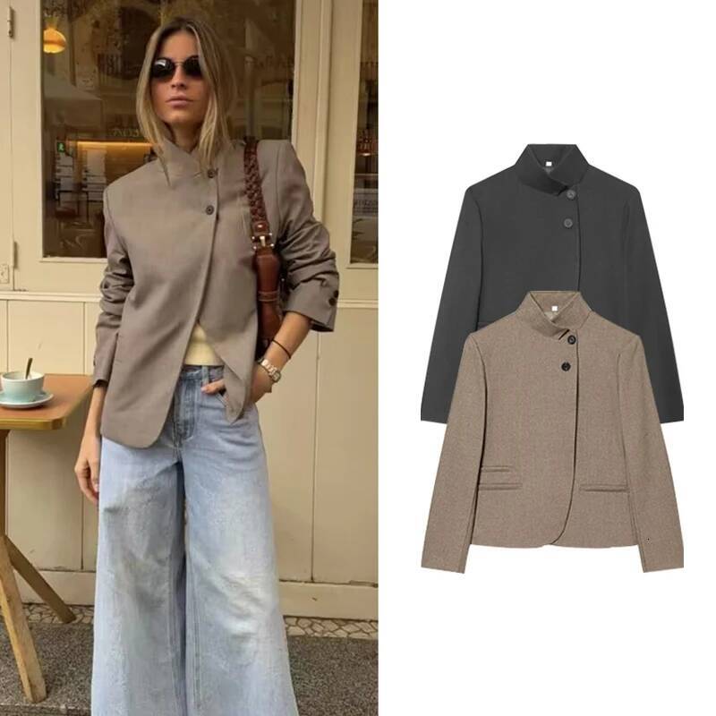 Blouse 2026 New Fashion Young Women's Elegant Travel Holiday Spring Street Sarm Blazers Jackets dongdumaoyi