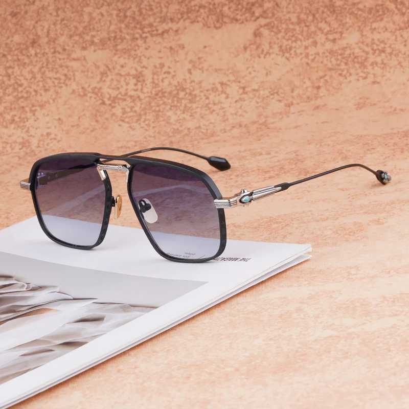 Designer sunglasses Alloy Square Double Bridge Men And Women High Quality Brand Designer Uv400 Outdoor Eyeglasses Luxury Sunglasses For Womens Mens