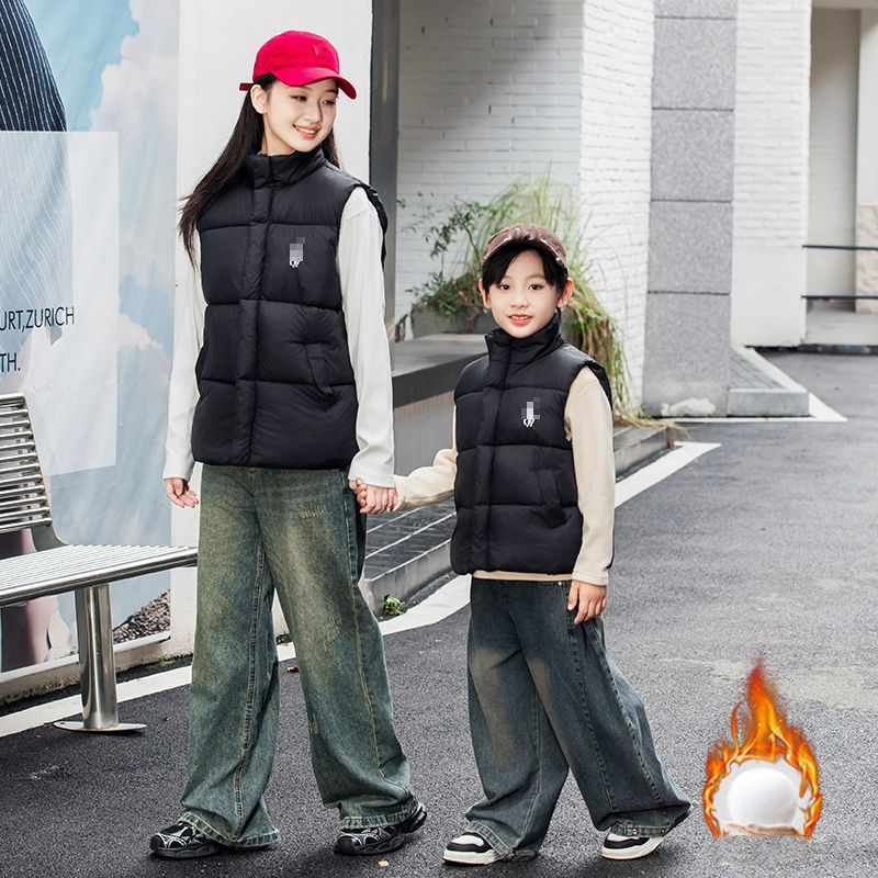 Childrens Down Puffer Jacket Sleeveless Boys Girls POLO Designer Brands Gilet Kids Vest Baby Waistcoat