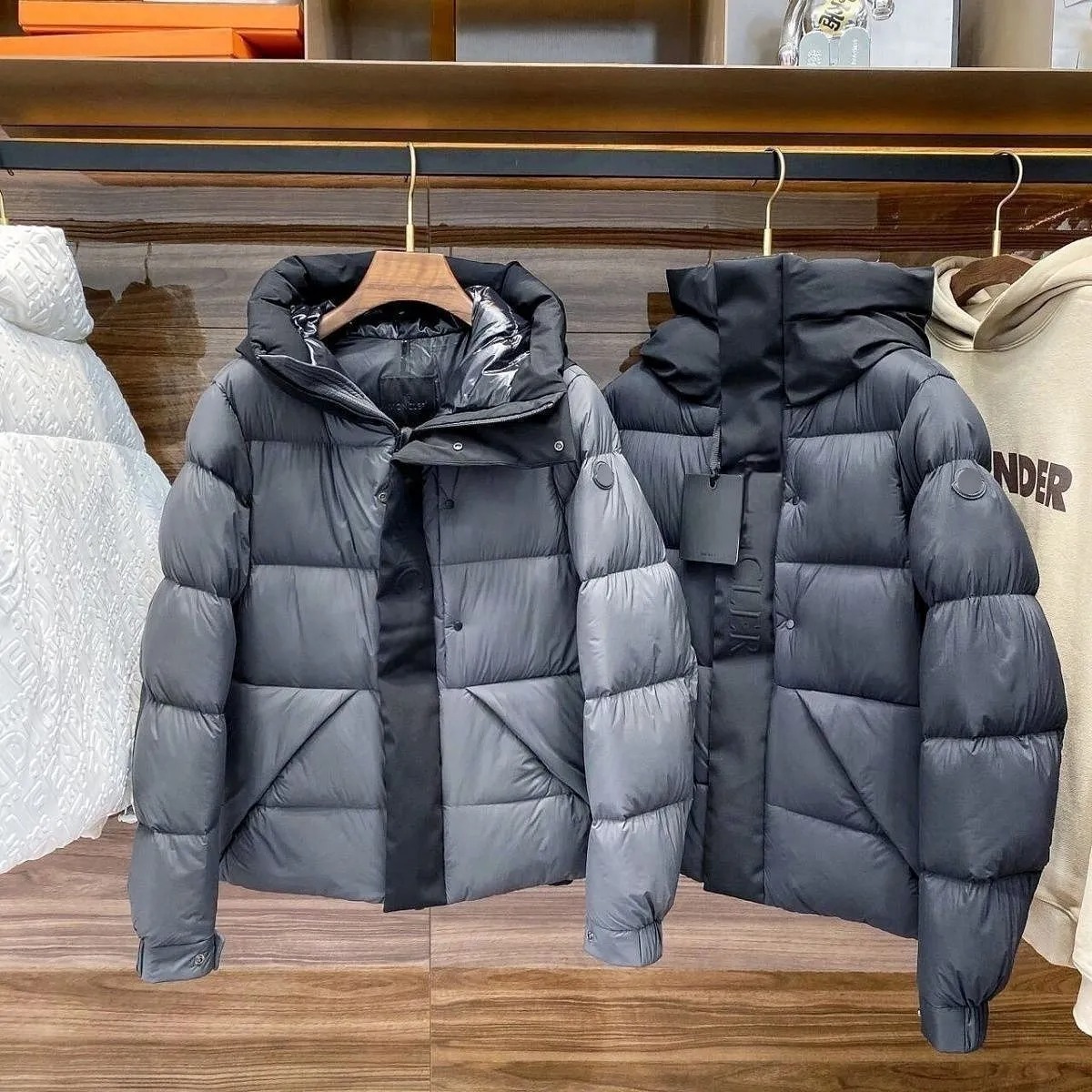 Puffer Jacket Mens Down Jackets Designer Parkas Outerwear Coats Luxury Letter Fashion Doudoune Winter Jacket Women Nfc Scan High Quality A011