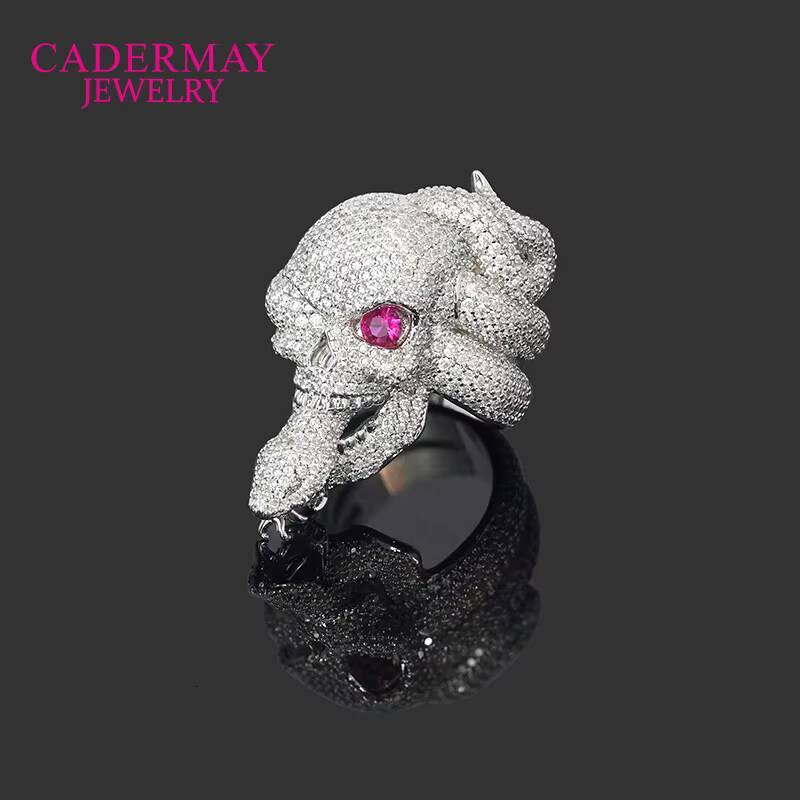 Fashion Hip Hop D VVS Moissanite Diamond Eternity Ring Band S925 Silver Gemstone Engagement Wedding Ring
