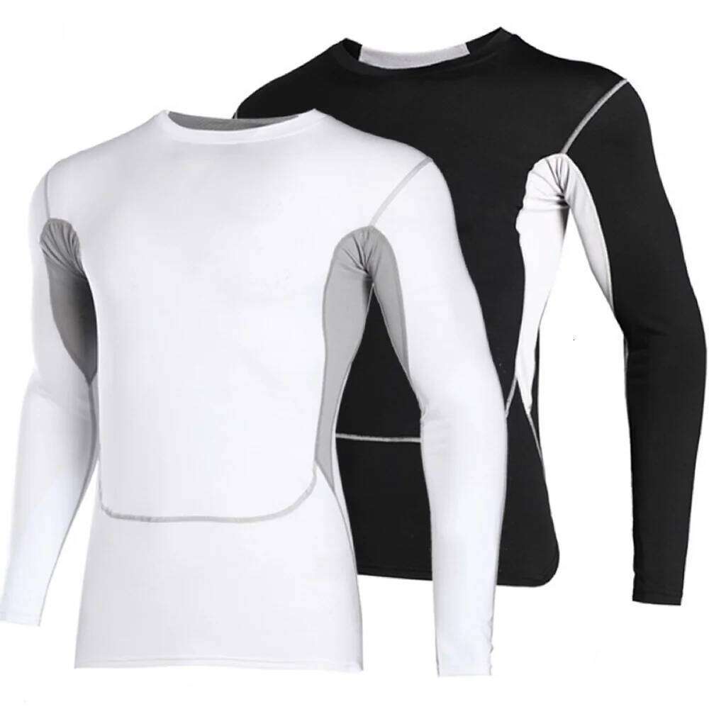 Men's Thermal Compression Long Sleeve Athletic Undershirt Winter Gear Baselayer Quick Dry T Shirts Sport Running Tops