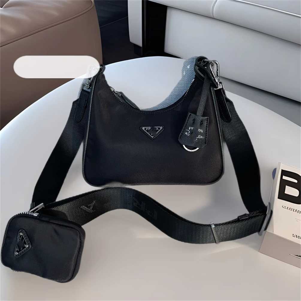 Designer Bag 2026 New Three-in-One Underarm Bag HOBO Chain Bag Waterproof Nylon Shoulder Handbag Crossbody Womens Bag