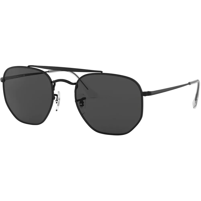 Square Metal Frame Hexagoanl fashion sunglasses classic Double Bridge sunglass Womens mens sun glasses glass lenses Man woman eyeglasses with case