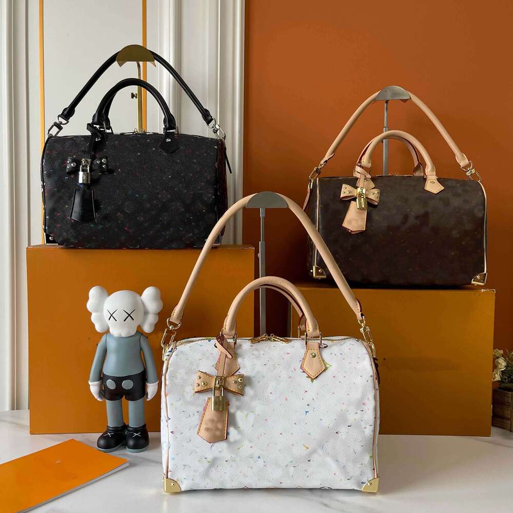 Designer Luxury Bag Bow Charm Classic Leather Handle Shoulder Crossbody Tote Purse Women Fashion Handbag High Quality 30cm
