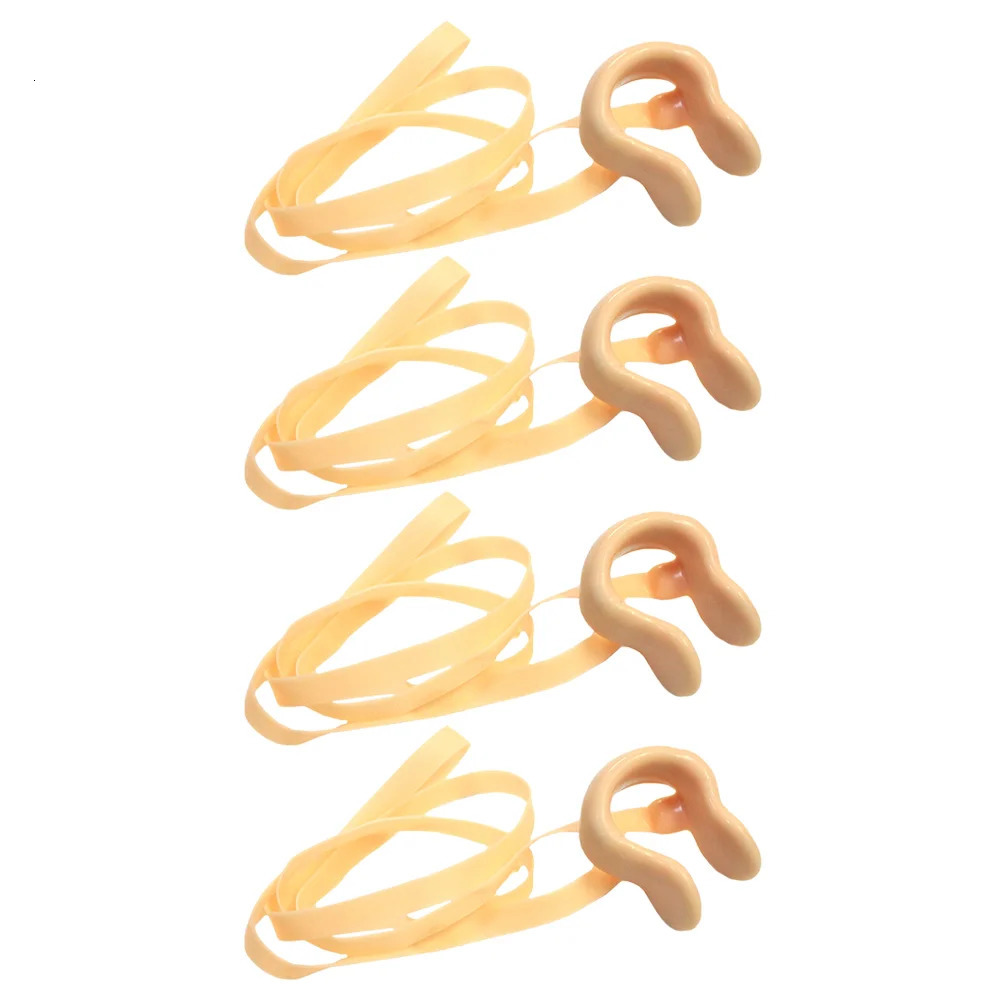 4 Pcs Nose Clip with Cord Swimming Stopper for Pool Accessories Pads Clips Premium Clamps Kids Swimmers Plugs Gel 260429