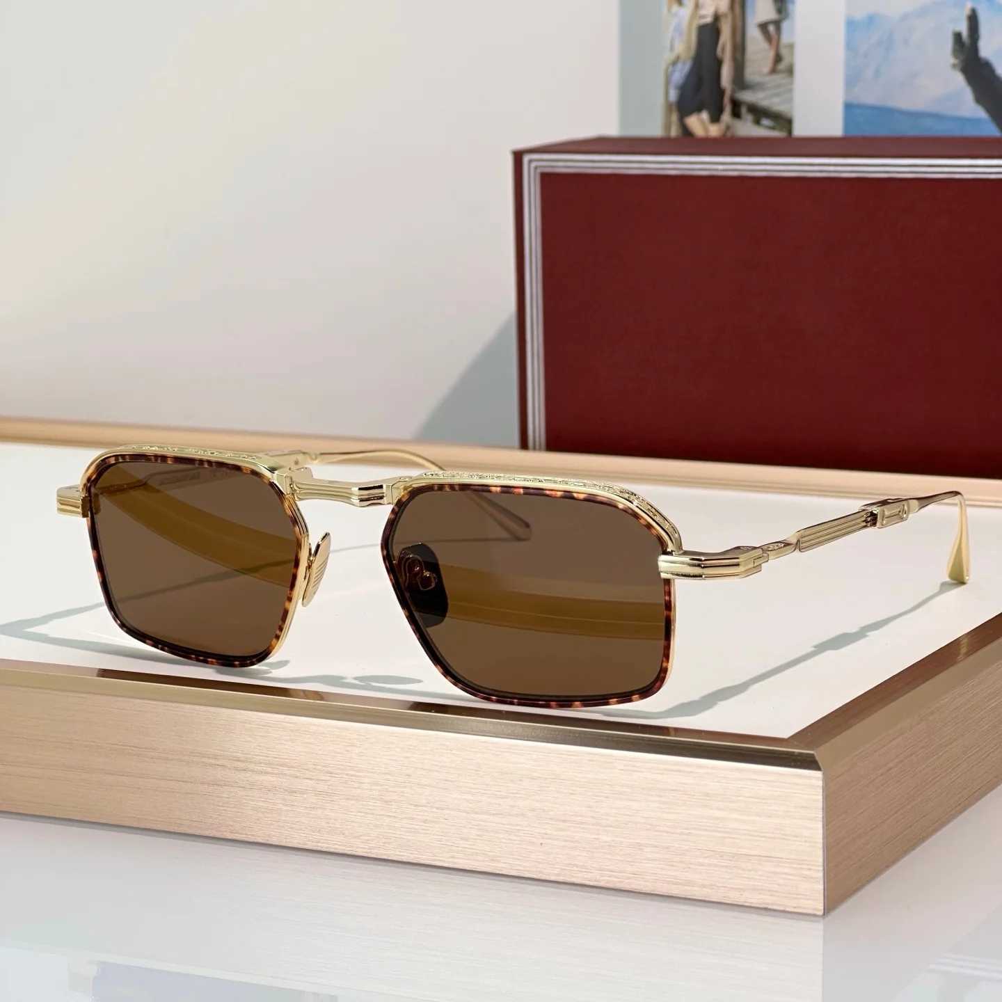 Luxury JMMs Rectangle Alloy Popular Designer Men Fashion Trendy Brand Womens Sunglasses