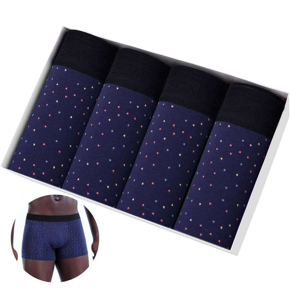4pcs print Underwear For Men Panties Cotton boxershorts Man boxers High Quality boxer shorts Sexy Male Underpants Homme Trunks