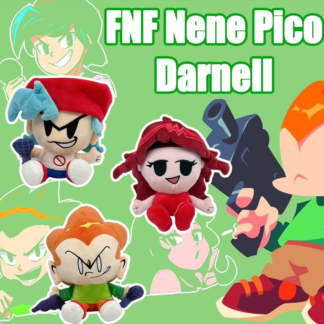 FNF Plush Toy Set Friday Night Funkin Character Stuffed Dolls BF GF Pico Plushies for Fans Collection Gifts-image-1104603761