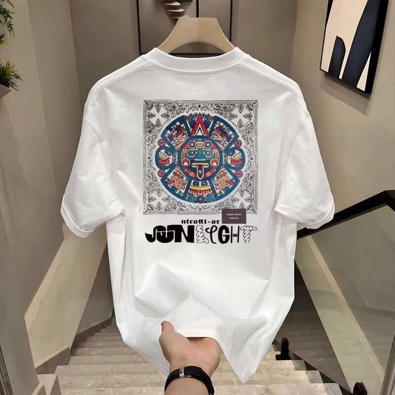 Designer 2026 Men's Short-sleeve T-shirt For Luxury Summer, Made Of Pure Cotton, Trendy Fashionable, Casual Popular, Versatile Tee With A Heavy