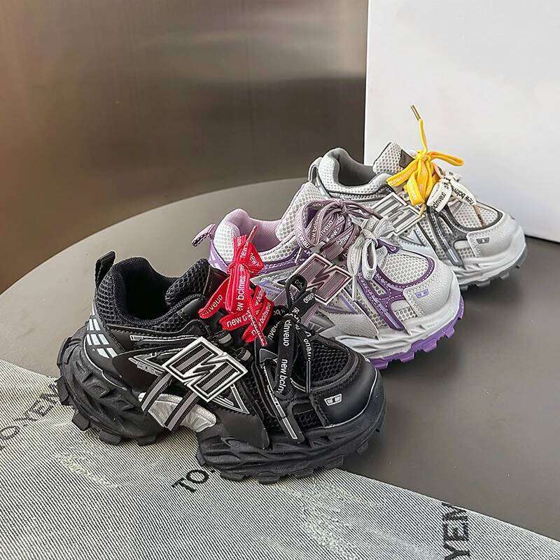 2026New Children's new spring and autumn children's running boys mesh breathable dad shoes 26H0504