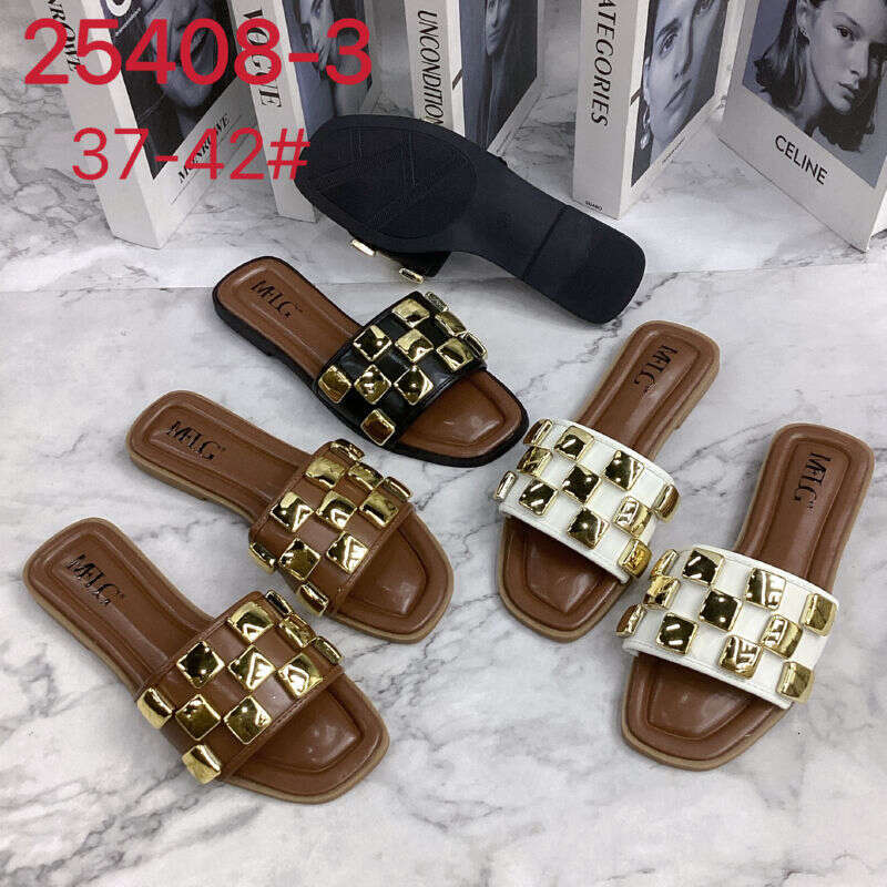 2025 designer sandals slippers cross-border summer new model ZAR European and American fashion stylish HS design flat slippers wholesale to Africa
