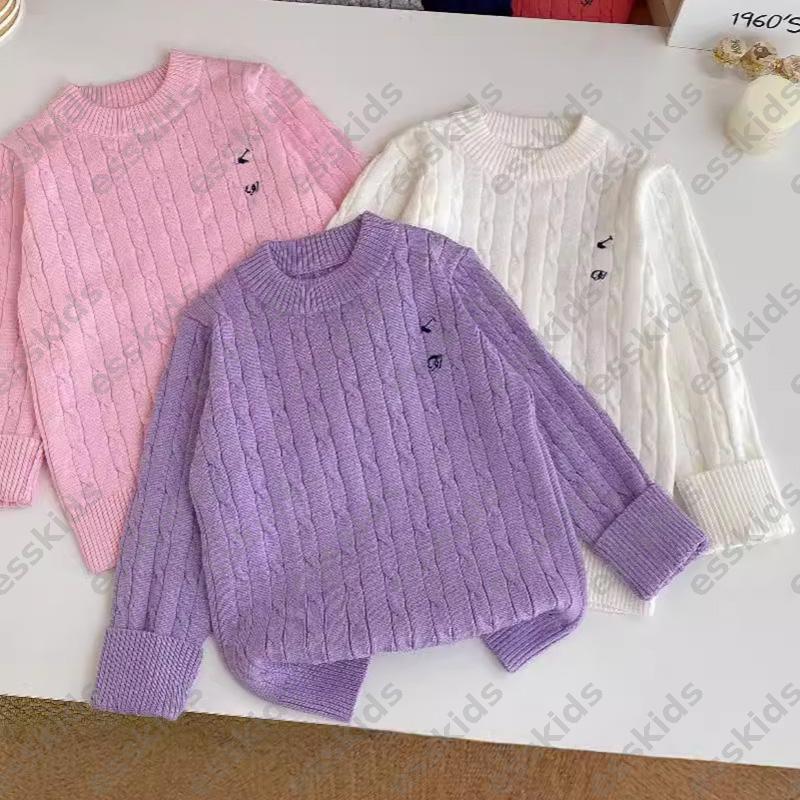 New Designer cologne Childrens Knitted Shirts Luxury Kids Clothes Long Sleeves Jumpers Baby Boys perfume Girls Sweaters Tops Kid Cable Knit Sweater