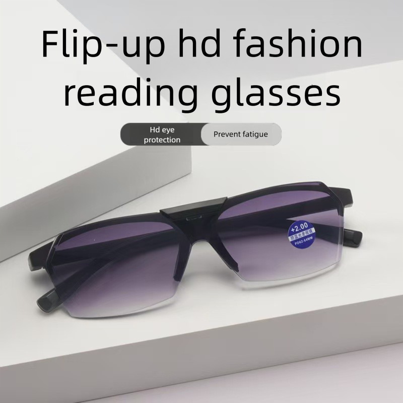free shipping Flip-Up Smart Zoom Reading for Middle-Aged and Elderly Men, Fashionable, Youthful Appearance, High-Definition, Blue Light Protection G