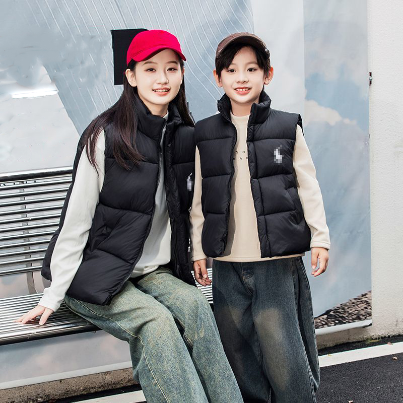 Teenager Down Coat Baby Vest Designer Kids Gilet Childrens Waistcoat Boys Girls Down Puffer Jacket 100-170CM