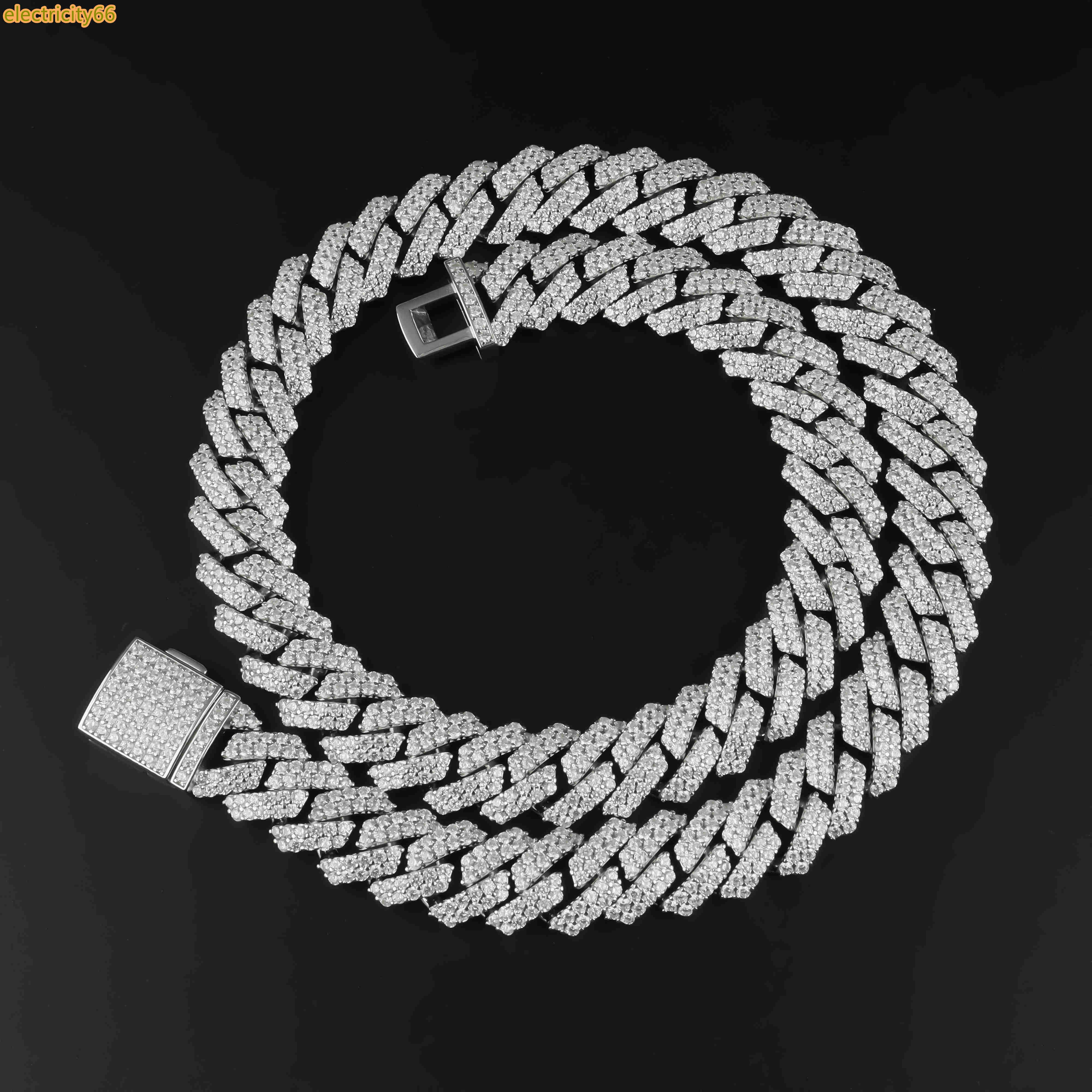Goldleaf Jewelry Hot Sell 3mm-5mm D Color VVS Moissanite Tennis Chain Necklace 925 Sterling Silver Wedding Gift Unisex