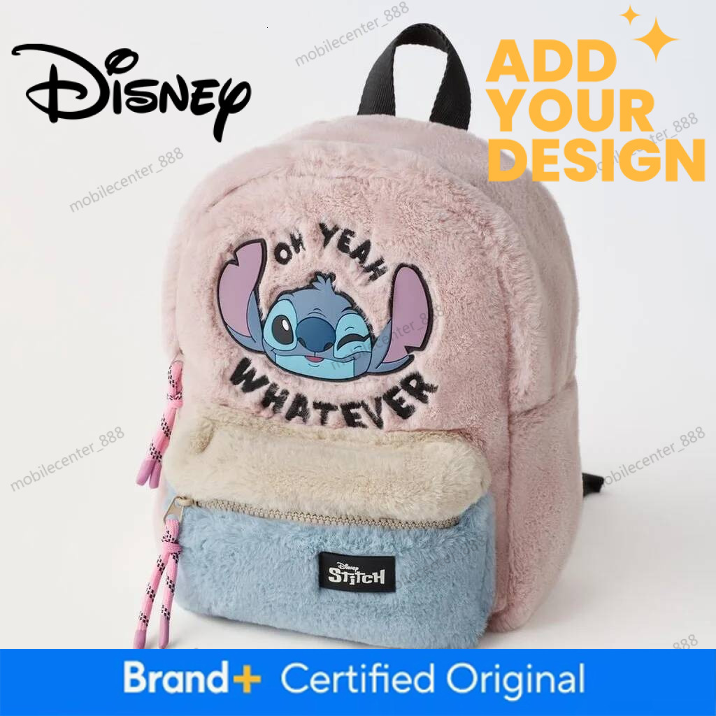 Designer Disney Disney Cartoon Mickey Mouse New Kids Backpack Mini Schoolbag Girls And Boys Cute Shoulder Bag Luxury