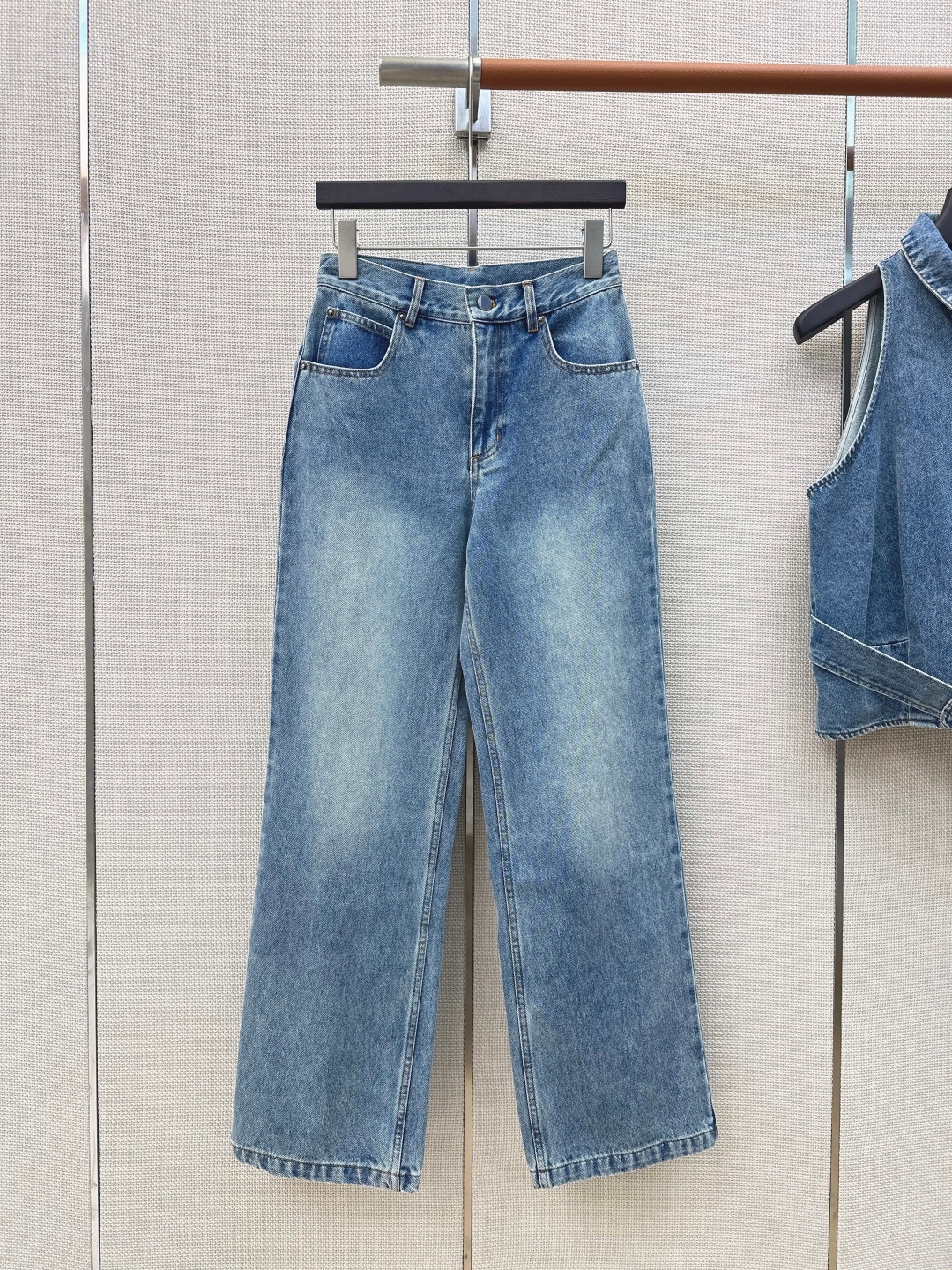 Milan Runway Jeans 2026 New Spring Summer Fashion Women's Designer Jeans Brand Same Style Pants 0504-1
