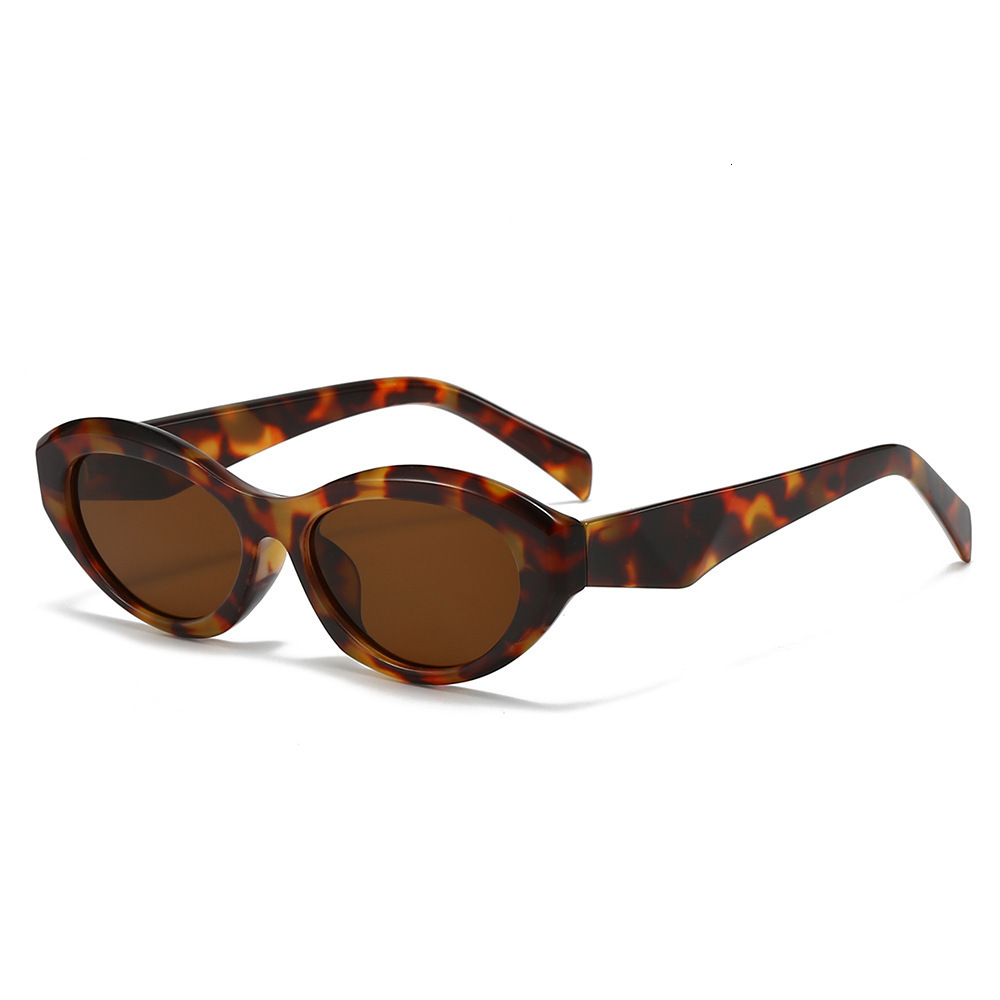 Free Shipping Fashionable New Oval Small-Frame Trendy Minimalist Personalized Sunglasses, Popular On Instagram