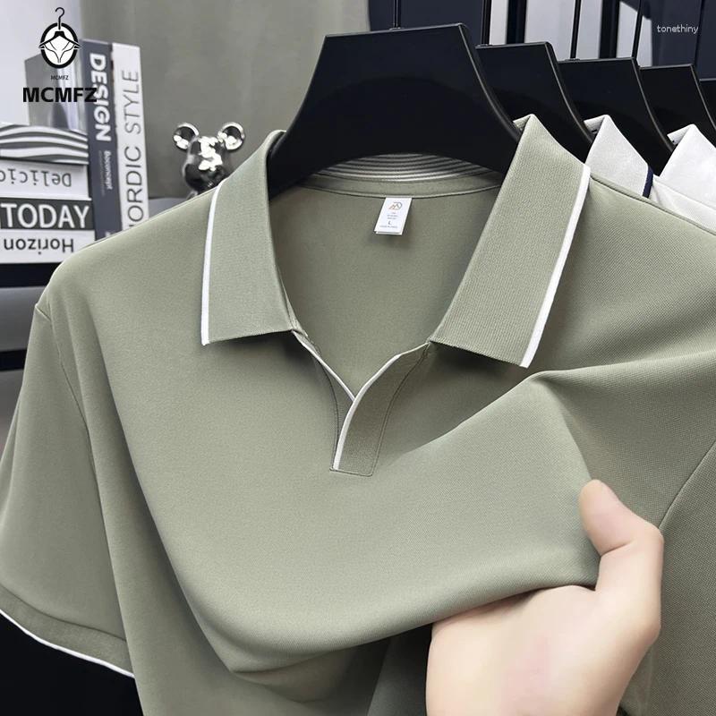 Men's Polos Mens Short Sleeve Polo Shirts Classic Fit Casual Collared T Soft Comfortable Fashion Tops For Men Suitable Golf Business