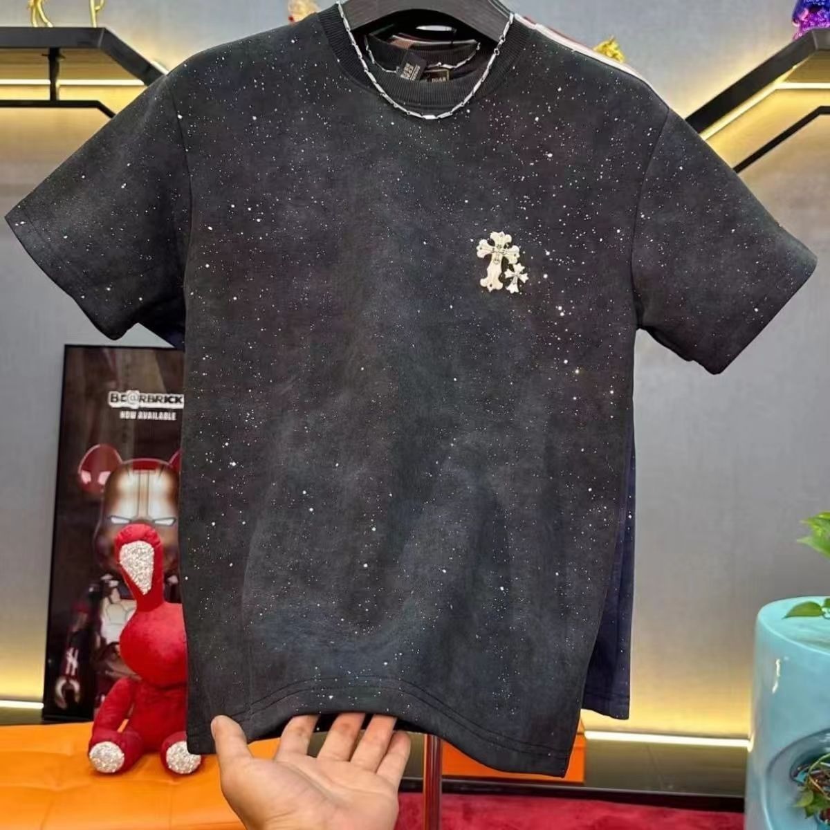 New Short-sleeve T-shirt For Mens Designer Clothes Men Summer American Style Simple Loose Casual Trendy Essential Half-sleeve Tee