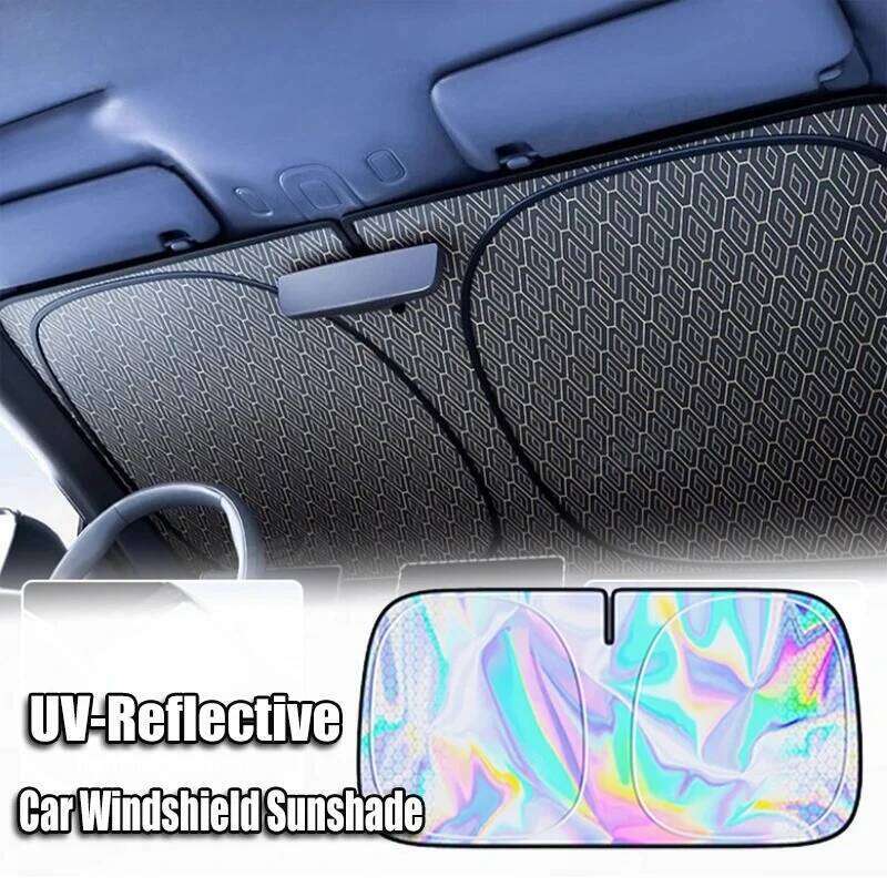 Upgraded Windshield Shade Car Heat Insulation Cooling Sunshade UV-Reflective Sun Protection Cover Full Coverage