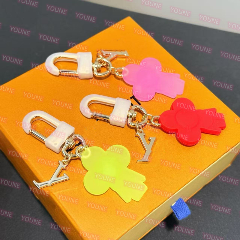 Luxury Designer Sunflower Mini Vivie Gummy Bag Charm Fashionista Bag Translucent colorful resin Keychain Bag Chain Pendant Luxury Metal Car Key chai