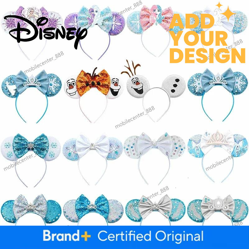 Designer Disney Disney Anna Princess Headband Mickey Mouse Ears Headbands For Girls Kids Frozen Snowman Olaf Hairbands Women Hair Accessories Luxury