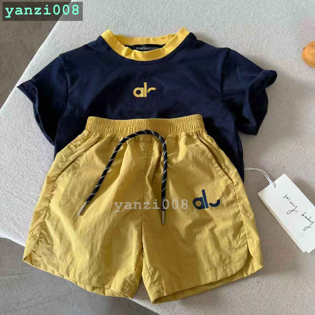 Brand Kids Designer Clothes Boys Sets Designer Kids Girls Clothes Summer 2-Piece/Set Breathable T-shirts Casual Shorts Toddlers Boys Girls Clothe-image-1104717621