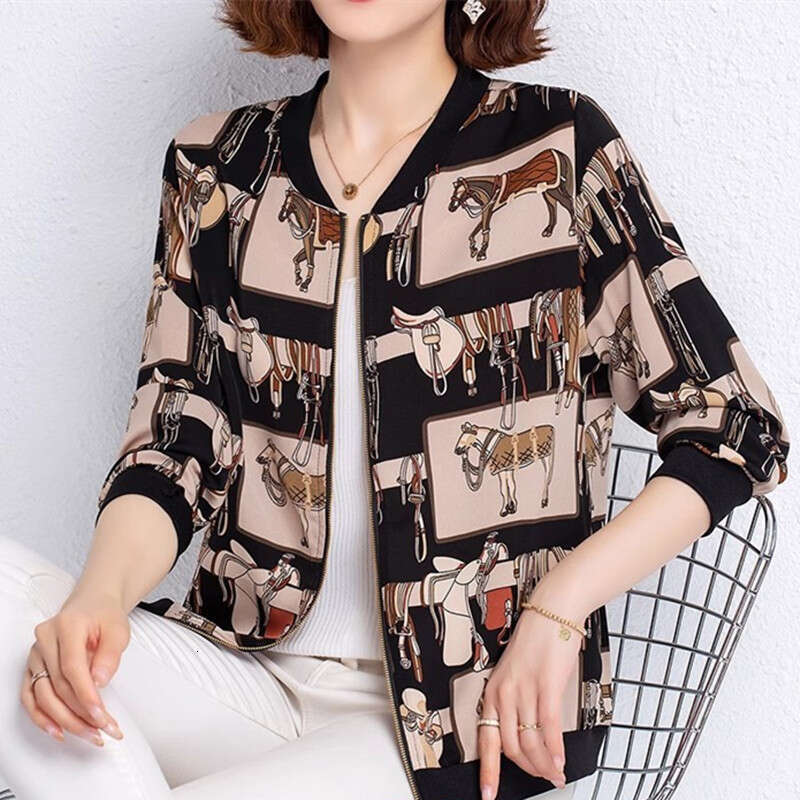 Luxury Chiffon Lightweight Baseball Stylish Outerwear For Women, New Summer Model, Plus Size, Versatile And Fashionable Short Jacket, Air Conditioni