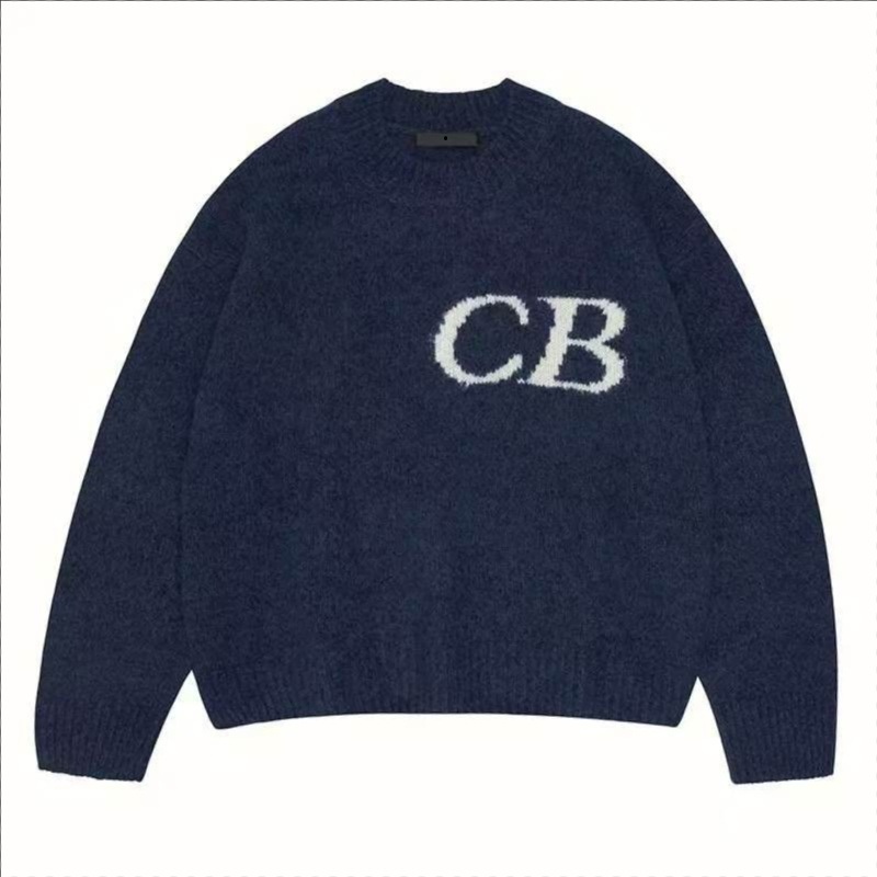 Luxury Designer Hip Hop Unisex Mens Womens Colelys Butxton Sweater Pullover Cotton Knitted Jumper CB Crewneck Loose Jumpers Casual Jacquard Sanded M